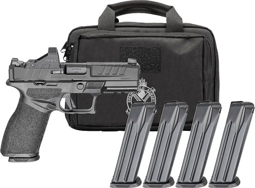 Springfield Gear Pac Echelon 4.0 FC Low Capacity Handgun 9MM Luger 10RD Magazines(4) 4" Barrel U-Dot Fixed & Green Dot Optic & Bag