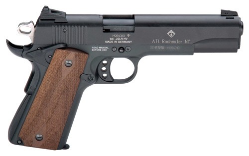 ATI GSG M1911 Handgun .22 LR 10RD Magazine 5" Barrel Wood Grips Threaded Barrel