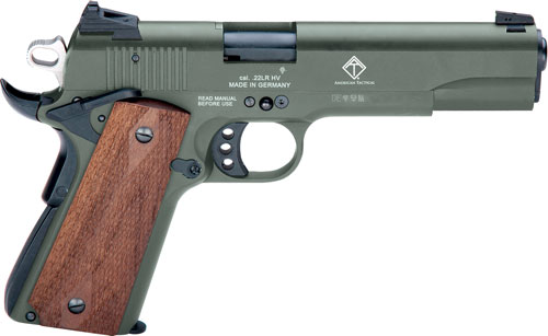 ATI GSG M1911 .22 LR Pistol Green, 5" Barrel, 10 Rounds - German Sport - Best Price $274.99