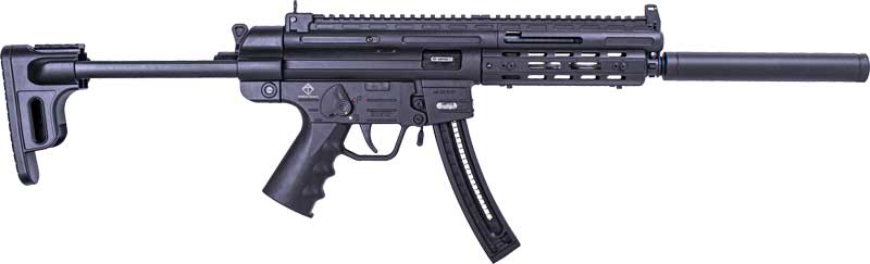 ATI GSG-16 Carbine - Black | .22LR | 16.25" Barrel | 22RD | Faux Suppressor | M-LOK Handguard