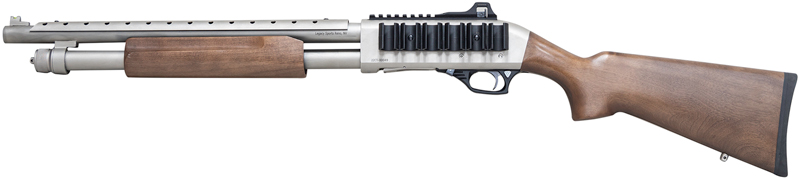 Citadel Mariner 12 Gauge Pump-Action Shotgun (Nickel & Walnut)