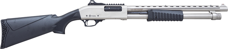 Citadel Mariner Shotgun 12GA 3" Chamber 4RD Capacity 18.5" Barrel Synthetic Stock Nickel Finish