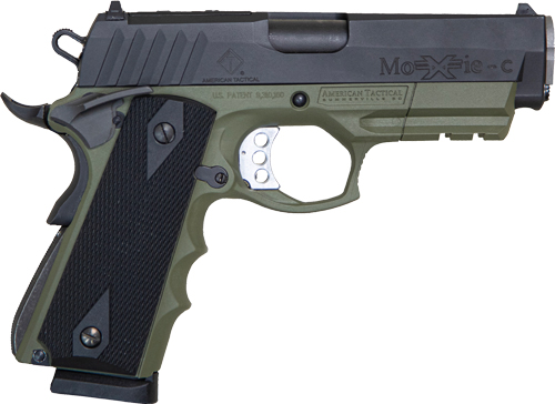 ATI FXH-45 Moxie 45 ACP 8+1 4.25" Black Nitride Slide Green Frame