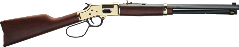 Henry Big Boy Brass Large Loop Side Gate Rifle .357 MAG/.38 Spl 10RD Capacity 20" Barrel Walnut