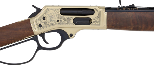 HENRY H10 BRASS SIDE GATE - 45-70 20in. WNUT WILDLIFE-img-4