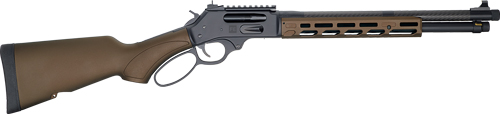 Henry SPD Crusr Rifle .45-70 Govt 4RD Capacity 16.5" Threaded Barrel Midnight Blue Receiver Bronze Stock