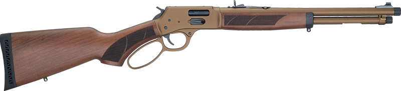 Henry H12 Explorer Carbine Rifle .357 MAG/.38 Spl 7RD Capacity16.5" 5/8X24 Threaded Barrel Walnut Stock