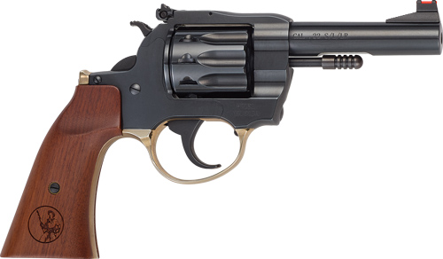 Henry H16 Golden Boy Deadeye Handgun .22 S/L/LR 10RD Capacity 4" Blued Barrel Walnut Gunfighter Grip
