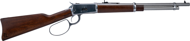 Heritage 92 Lever Action Rifle .45 Colt 8RD Capacity 18" Polished Stainless Barrel Wood Stock