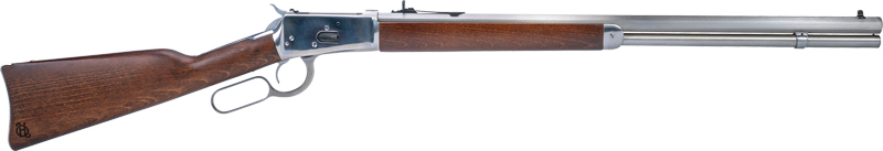 Heritage 92 Lever Action Rifle .45 Colt 12RD Capacity 24' Polished Stainless Octagon Barrel Wood Stock