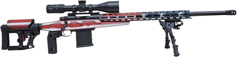 HOWA M1500 25 Creedmor APC - Chassis 24" HB USA FLAG
