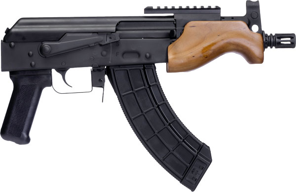 Century VSKA Micro Draco AK-47 Pistol - Black 7.62x39 6" Barrel Wood Handguard