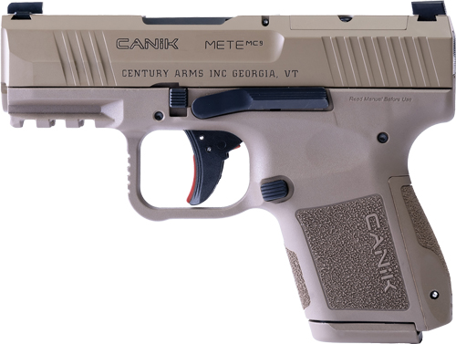 Canik METE MC9 Pistol - FDE | 9MM | 3.18" Barrel | 1 - 15RD & 1 - 12RD MAG | Optic Ready W/ Co-Witness Sights | Full Accessory Kit