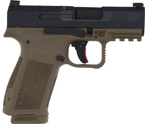 Canik Mete MC9L Handgun 9MM Luger 17RD Magazines(2) 3.18" Barrel Optic Ready Black Slide FDE Frame