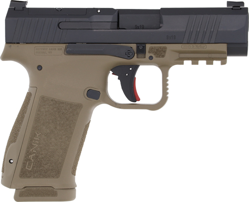 Canik Mete MC9LS Handgun 9MM Luger 17RD Magazines(2) 3.64" Barrel Optic Ready Black Slide FDE Frame