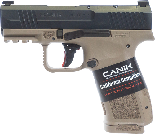 Canik Mete MC9 L Handgun 9MM Luger 10RD Magazine 3.18" Barrel Black/FDE CA Compliant