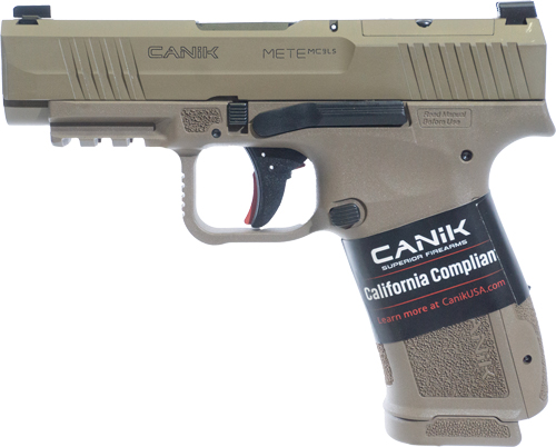 Canik METE MC9 LS FDE Handgun 9MM Luger 9MM Luger 10RD Magazines 3.54" Barrel CA Compliant