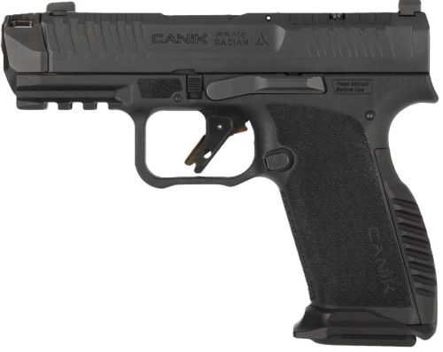 Canik Prime Radian Handgun 9MM Luger 17RD Magazines(2) 3.83" Comp Barrel Optic Ready Black W/Onyx Red Dot