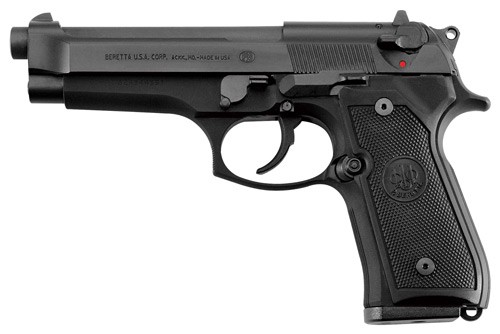 Beretta 92FS 9MM 4.9" 10RD FS - Blued Black POLY USA