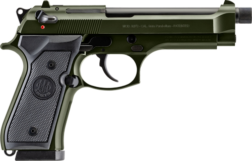 Beretta J92F300GRTB18 92FS 9mm 4.9" OD Green Cerakote Semi-Auto Pistol - Beretta - 9mm for sale at TheGunDock