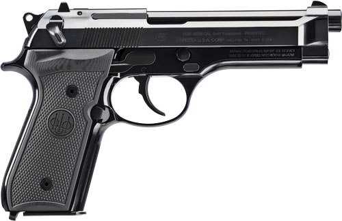 Beretta 92SB 50th Anniversary 9mm 4.9in 15rd — Superb Reproduction 3 Beretta 92SB 50th Anniversary reproduction 9mm pistol with polished blued engraved slide and G10 grips