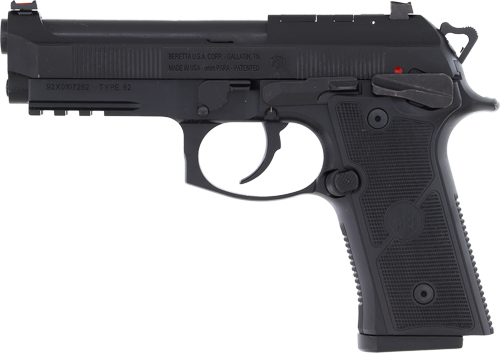Beretta 92GTS Centurion 9mm 4.25" 15rd Black Optics Ready