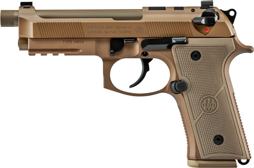 BERETTA M9A4 G CENTURION 9MM - 4.8in. 10RD TAN OR THREADED USA-img-0