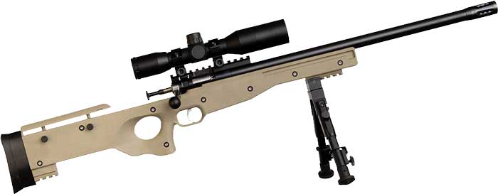 CRICKETT PRECISION RIFLE 22LR - BLUED/FDE THREADED W/SCOPE-img-1