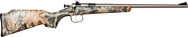 Crickett KSA2166 Youth 22 LR 1rd Capacity, 16.12" Barrel, Fixed/Adjustable Sights, Mossy Oak Break-Up Synthetic Stock, Rebounding Firing Pin Safety - Crickett - Best Price $164.94