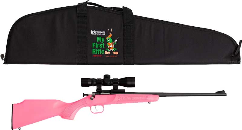 Keystone Sporting Arms Crickett Gen 2 .22 LR Bolt-Action Rifle (Pink Synthetic, Scope & Case)
