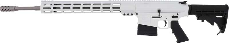GLFA AR10 Rifle 6.5CM 20" S/S - BBL 10-SHOT White