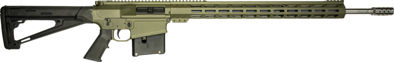 GLFA AR Long Action Rifle 6.5 PRC 5RD Magazine 24" Barrel M-LOK Handguard OD Green Cerakote