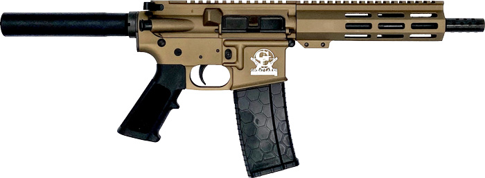 Great Lakes AR-15 Pistol .223 Wylde 30RD Magazine 7.5" Nitride Barrel Bronze Finish