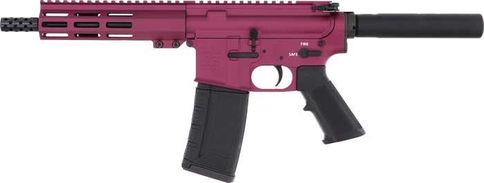 GLFA AR15 Pistol 223 Wylde - 7.5" Nitride Barrel BLK Cherry