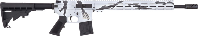 GLFA .223 Wylde Rifle .223 Wylde 30RD Magazine 16" Threaded Barrel Snow Camo with 15.25" Handguard