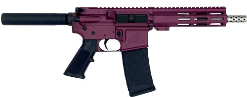 Great Lakes AR-15 Pistol .223 Wylde 30RD Magazine 7.5" Stainless Barrel Black Cherry Finish