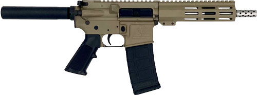 GLFA AR15 Pistol 223 Wylde - 7.5" Stainless BBL FDE