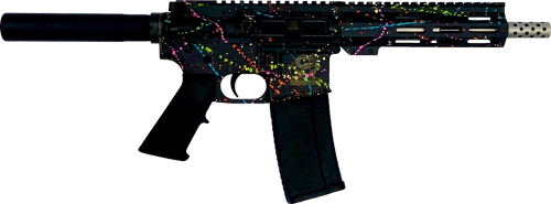 Great Lakes Firearms & Ammo Ar15 Pistol 223 Wylde 7.5" S/S BBL Splatter