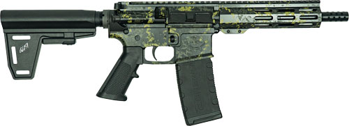 Great Lakes AR-15 Pistol .223 Wylde 30RD Magazine 7" Barrel Lichen Black with 5 OTF 3-1/2" Blade Knives
