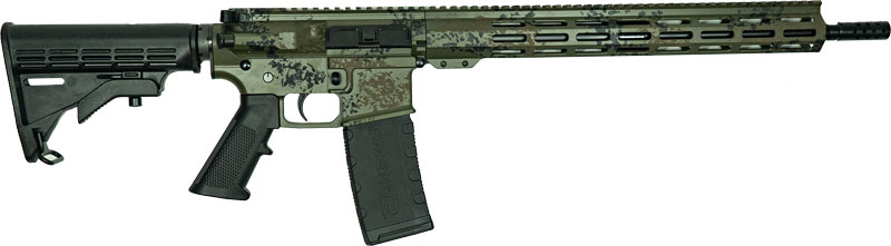Great Lakes AR-15 Rifle .223 Wylde 30RD Magazine 16" Barrel Lichen Green with 5 OTF 3-1/2" Blade Knives