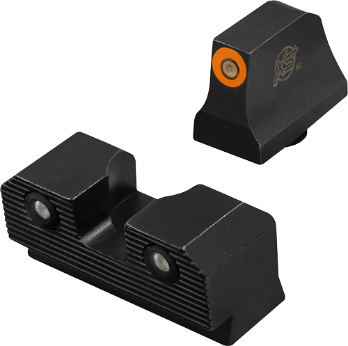 XS Sight Systems R3D 2.0 Suppressor Height Night Sights for Glock 42/43/43X/48 Orange Front with Black Rear