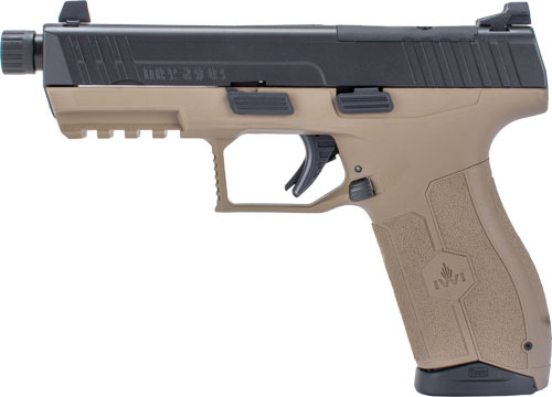 IWI MASADA Optics Ready Pistol - Black/FDE 9mm 4.6" Threaded Barrel 17rd Night Sights - IWI - Best Price $580.00