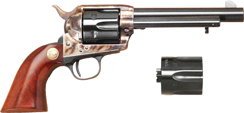 Cimarron MP437 Dual Cylinder Revolver 45LC/45ACP 5.5" Walnut Grip - Cimarron - .45 LONG COLT