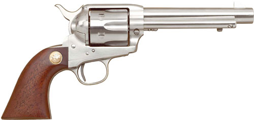 Cimarron P-Model 5.5" Barrel .38SPL/.357 Stainless Steel, Walnut Grip