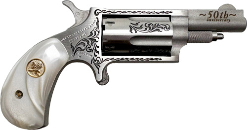 North American Arms 50th Anniversary 22M .22 WMR 5-Round Mini Revolver (White Pearl Grip)