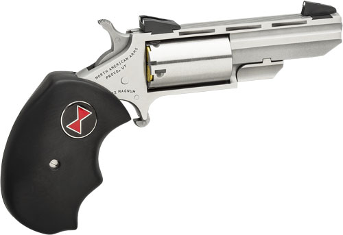North American Arms Black Widow Mini-Revolver .22 WMR 2" Stainless Fixed Sights 5-Shot