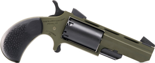 NAA Green Huntsman Conversion Handgun .22 LR/22 WMR 5RD Capacity 2" Barrel OD Green/Black