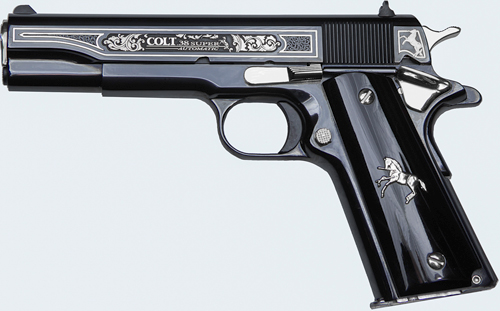 Colt 1911C Oscuro y Plata TALO 1911 38 Super 5"