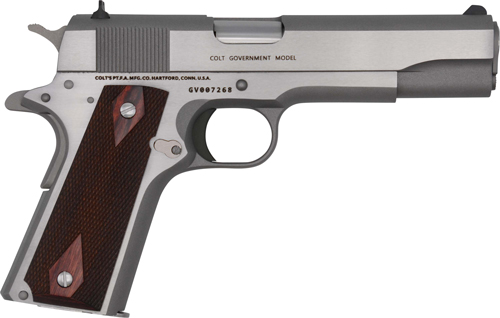 Colt 1911 Government .38 Super 5" Stainless 9rd