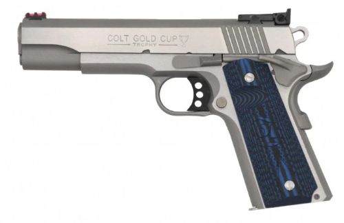 Colt GOLD CUP LITE 38 SUPER BLUED STAINLESS G10 - Colt - .38 SUPER AUTO